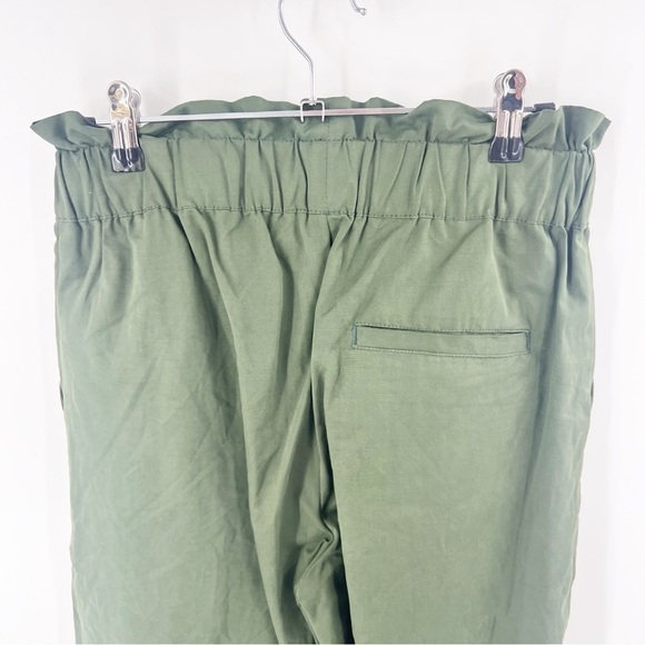 ✅ Urban Outfitters Evon Green High Waist Paperbag Jogger Pants Size S - Picture 8 of 11